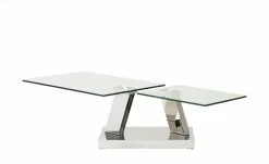 Couchtisch Glas Metall drehbar Budelli | Klarglas -Hoeffner Verkäufe 10326287 7 201811271457