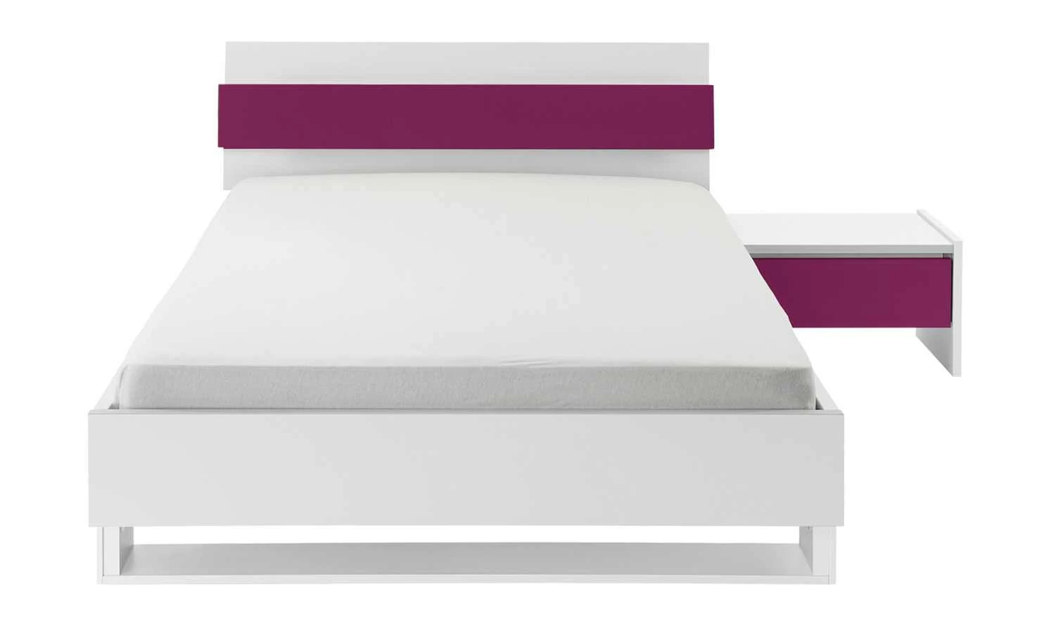 Anbau-Nachtkommode Holly Anbau-Nachtkommode Holly | Weiß / Fuchsia -Hoeffner Verkäufe 11117302 2 201811271524