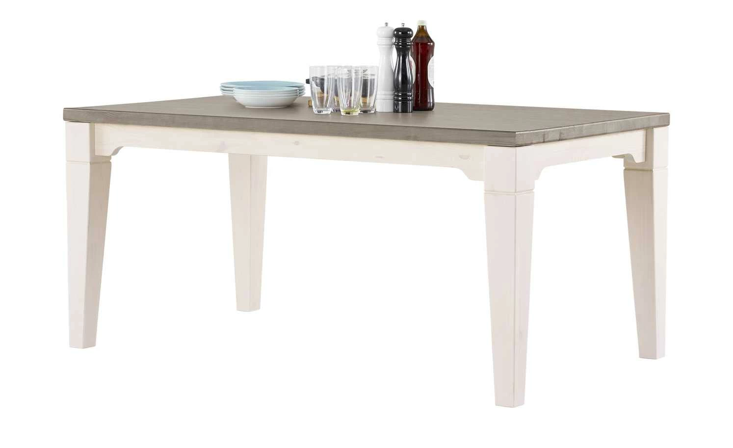 Esstisch Bornholm Esstisch Bornholm | Kiefer Weiß / Kiefer lavafarben 160|cm -Hoeffner Verkäufe 11236349 2 201811271521