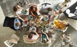 Esstisch Bornholm | Kiefer Weiß / Kiefer lavafarben 160|cm