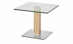 Wohnwert Beistelltisch Quatro | Kernbuche / transparent