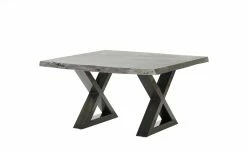 Woodford Couchtisch Alabria | Akazie Grau 75 x 75 cm Antikgrau Gestell in X-Form -Hoeffner Verkäufe 11327322 3 202205311237