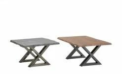 Woodford Couchtisch Alabria | Akazie Grau 75 x 75 cm Antikgrau Gestell in X-Form -Hoeffner Verkäufe 11327322 7 202205311237