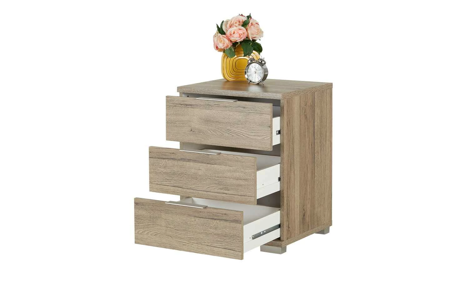 Nachtkommode Codford Nachtkommode Codford | Eiche San Remo dunkel (Nachbildung) 3|Stück -Hoeffner Verkäufe 12107507 1 202205031247