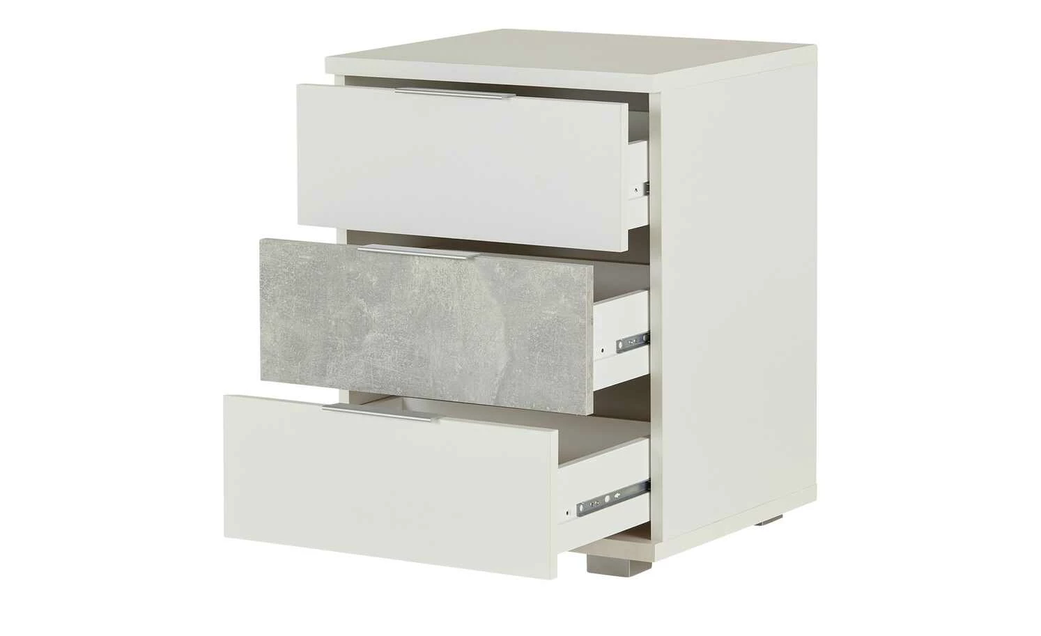 Nachtkommode Codford Nachtkommode Codford | Weiß / Beton (Nachbildung) 3|Stück -Hoeffner Verkäufe 12107591 1 202205031247