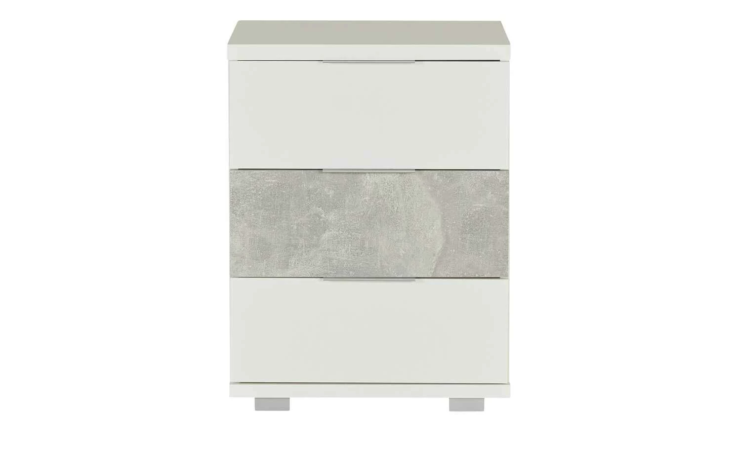 Nachtkommode Codford Nachtkommode Codford | Weiß / Beton (Nachbildung) 3|Stück -Hoeffner Verkäufe 12107591 3 202205031247