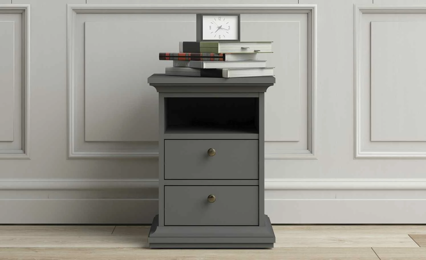 Nachttisch Chester Nachttisch Chester | Grau matt -Hoeffner Verkäufe 12108812 1 202002122240