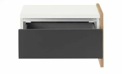 Anbau-Nachtkommode Holly | Weiß / Hickory (Nachbildung) / Anthrazit -Hoeffner Verkäufe 12114022 4 202002122240