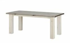 Esstisch Bornholm | Kiefer Weiß / Kiefer lavafarben 160|cm
