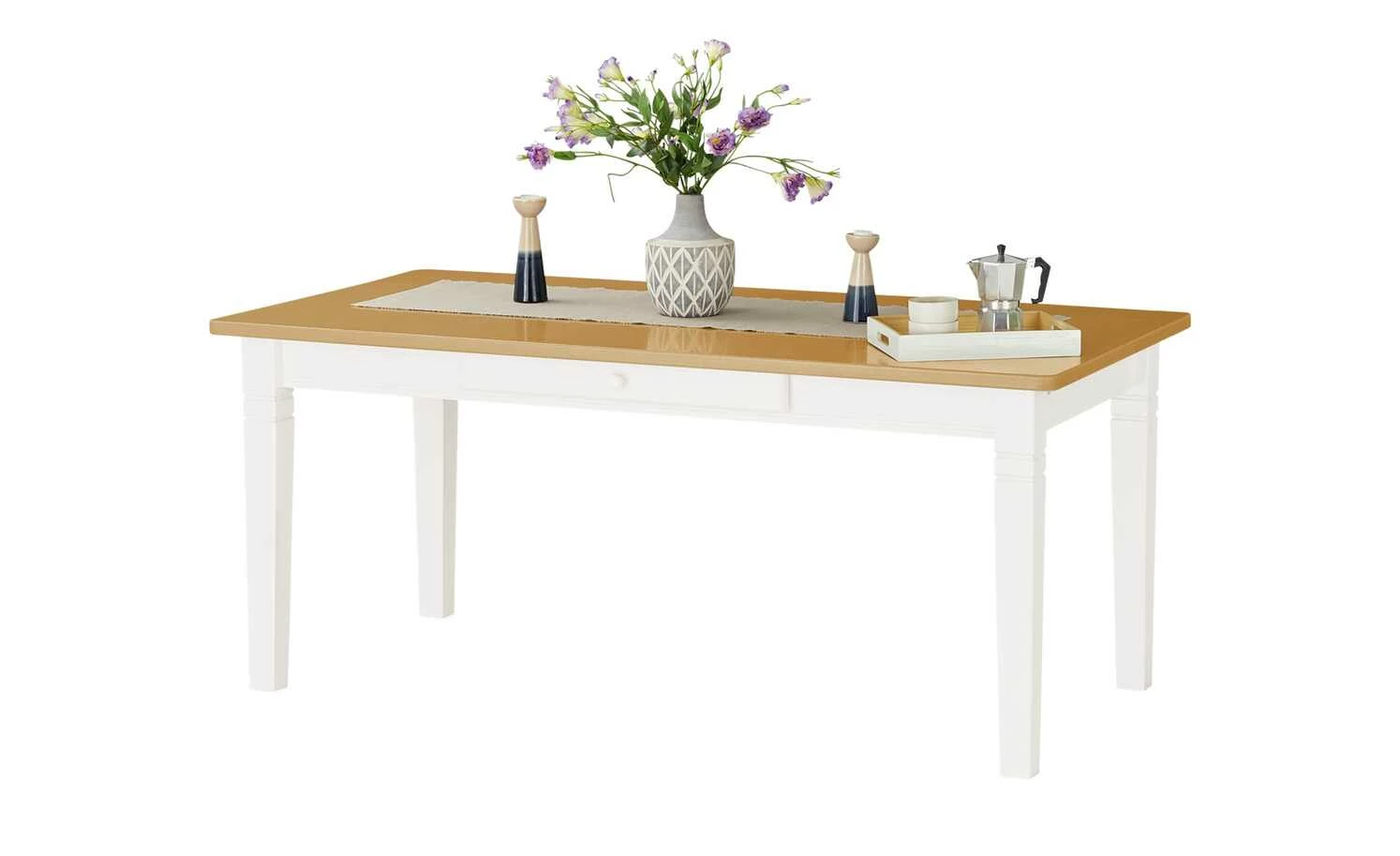 maison bleue Esstisch massiv Florian maison bleue Esstisch massiv Florian | Weiß / laugenfarben ca. 180x90 cm -Hoeffner Verkäufe 12300937 4 202108130002