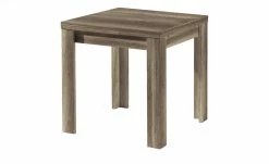 Esstisch ausziehbar FleX | Wildeiche Trüffel (Nachbildung) 80|cm 80|cm