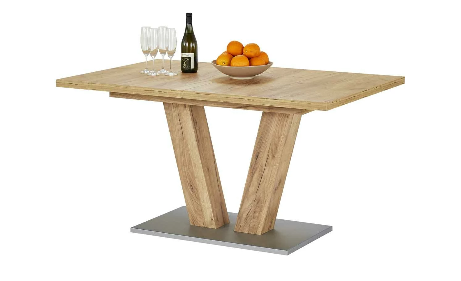 Esstisch ausziehbar 1063 Esstisch ausziehbar 1063 | Struktureiche Terra (Nachbildung) 140|cm -Hoeffner Verkäufe 12305677 10 201906272232