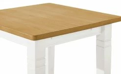 maison bleue Esstisch massiv Florian | Weiß / laugenfarben ca. 78x78 cm -Hoeffner Verkäufe 12308072 1 202108130002