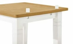 maison bleue Esstisch massiv Florian | Weiß / laugenfarben ca. 78x78 cm -Hoeffner Verkäufe 12308072 5 202108130002