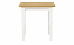 maison bleue Esstisch massiv Florian | Weiß / laugenfarben ca. 78x78 cm -Hoeffner Verkäufe 12308072 8 202108130002