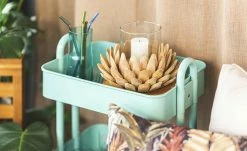 Beistelltisch Menta | Minze (Hellblau)