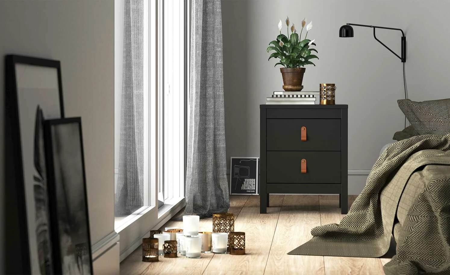 Nachtkommode Madron Nachtkommode Madron | Schwarz -Hoeffner Verkäufe 13100458 13 202111192234