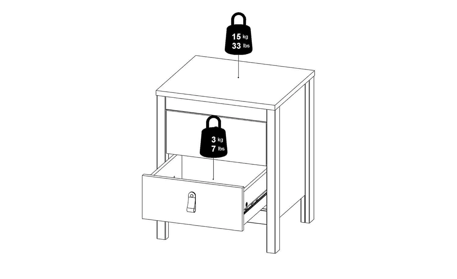 Nachtkommode Madron Nachtkommode Madron | Schwarz -Hoeffner Verkäufe 13100458 19 202111192234