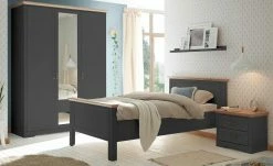 Nachtkommode Varese | Graphit (Grau)/ Asteiche (Nachbildung) -Hoeffner Verkäufe 13101308 2 202206162233