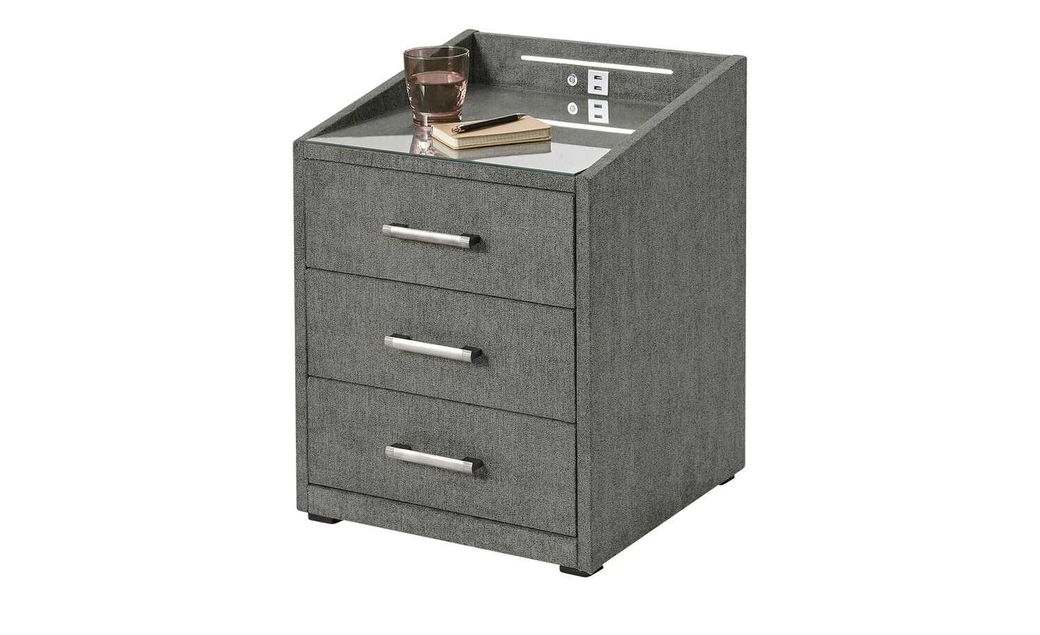 meinBett Nachtkonsole mit LED-Beleuchtung und USB-Anschluss Moon meinBett Nachtkonsole mit LED-Beleuchtung und USB-Anschluss Moon | Dunkelgrau -Hoeffner Verkäufe 13126074 4 202101061029