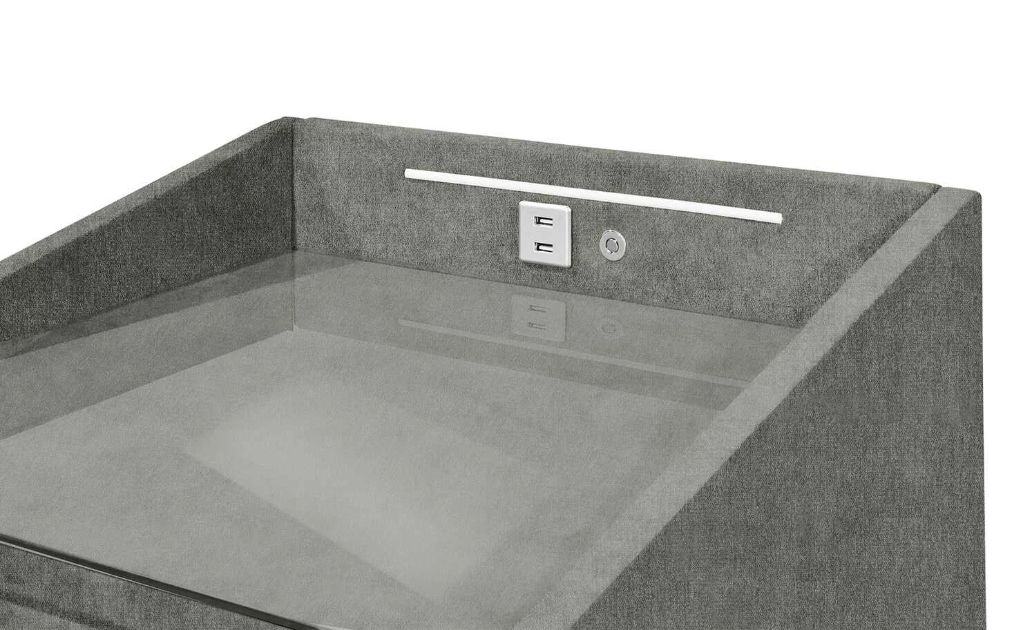 meinBett Nachtkonsole mit LED-Beleuchtung und USB-Anschluss Moon meinBett Nachtkonsole mit LED-Beleuchtung und USB-Anschluss Moon | Dunkelgrau -Hoeffner Verkäufe 13126074 6 202101061029