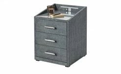 meinBett Nachtkonsole mit LED-Beleuchtung und USB-Anschluss Moon | Anthrazit -Hoeffner Verkäufe 13126094 1 202101061029