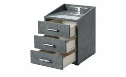 meinBett Nachtkonsole mit LED-Beleuchtung und USB-Anschluss Moon | Anthrazit -Hoeffner Verkäufe 13126094 5 202101061029