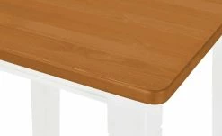 maison bleue Bartisch massiv Florian | Weiß / bernsteinfarben 78|cm -Hoeffner Verkäufe 13300268 4 202108131411