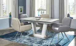 uno Keramiksäulentisch ausziehbar Dusk