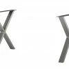 Tischgestell Comida | Edelstahl-Optik Gestell X-förmig -Hoeffner Verkäufe 13307197 2 201905202037
