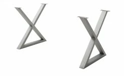 Dine + Mine Tischgestell SigNature One | Edelstahl X-Form