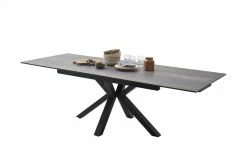 Keramik-Säulentisch ausziehbar Nora | Holzoptik Barrique Schwarz -Hoeffner Verkäufe 13308137 1 202007240819