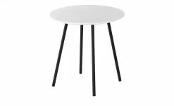Beistelltisch Canneto | Weiß / Schwarz 40|cm