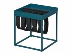 Beistelltisch Club NY Magazin | Blau/Schwarz