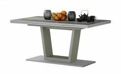 Berger & Rath Säulentisch ausziehbar Trix | Londra (Hellgrau) 160|cm -Hoeffner Verkäufe 14302229 4 202011042247