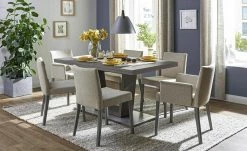 Berger & Rath Säulentisch ausziehbar Trix | Anthrazit 160|cm