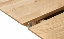 Säulentisch ausziehbar Balu | X-Säule Wildeiche Schwarz-Grau 180|cm -Hoeffner Verkäufe 14305559 12 202102102233