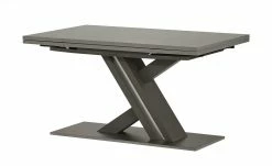 Berger & Rath Säulentisch ausziehbar Trix | Londra (Hellgrau) 160|cm