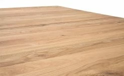 Säulentisch ausziehbar Balu | X-Säule Wildeiche Schwarz-Grau 140|cm -Hoeffner Verkäufe 14307491 2 202102102232