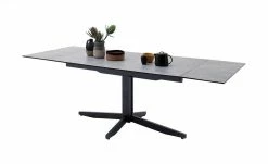 HPL/Glas-Säulentisch ausziehbar Minni | Beton (Nachbildung) -Hoeffner Verkäufe 14307507 6 202012211242