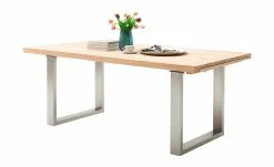 Woodford Kufentisch Aaron | 220|cm Eiche Bianco Edelstahl -Hoeffner Verkäufe 14307784 2 202011052342