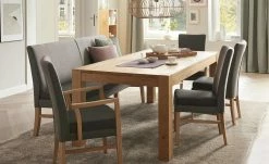 Wohnwert Esstisch ausziehbar Der Alleskönner | Holzwerkstoff furniert 76|cm 180|cm