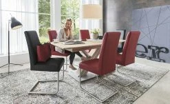 Woodford Säulentisch massiv ausziehbar Tristan | 160|cm