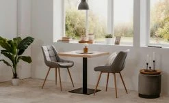 Esstisch Kris | Asteiche (Nachbildung) / Schwarz