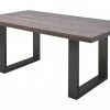 Woodford Kufen-Esstisch massiv Lavello | Eiche verwittert Anthrazit ca. 200x100 cm -Hoeffner Verkäufe 14309396 1 202102122237