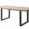 Woodford Kufentisch massiv Calotta | 180|cm Natur U-Form Anthrazit