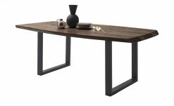 Woodford Kufentisch massiv Calotta | 200|cm Walnut (Braun) U-Form Anthrazit -Hoeffner Verkäufe 15301486 2 202106211241