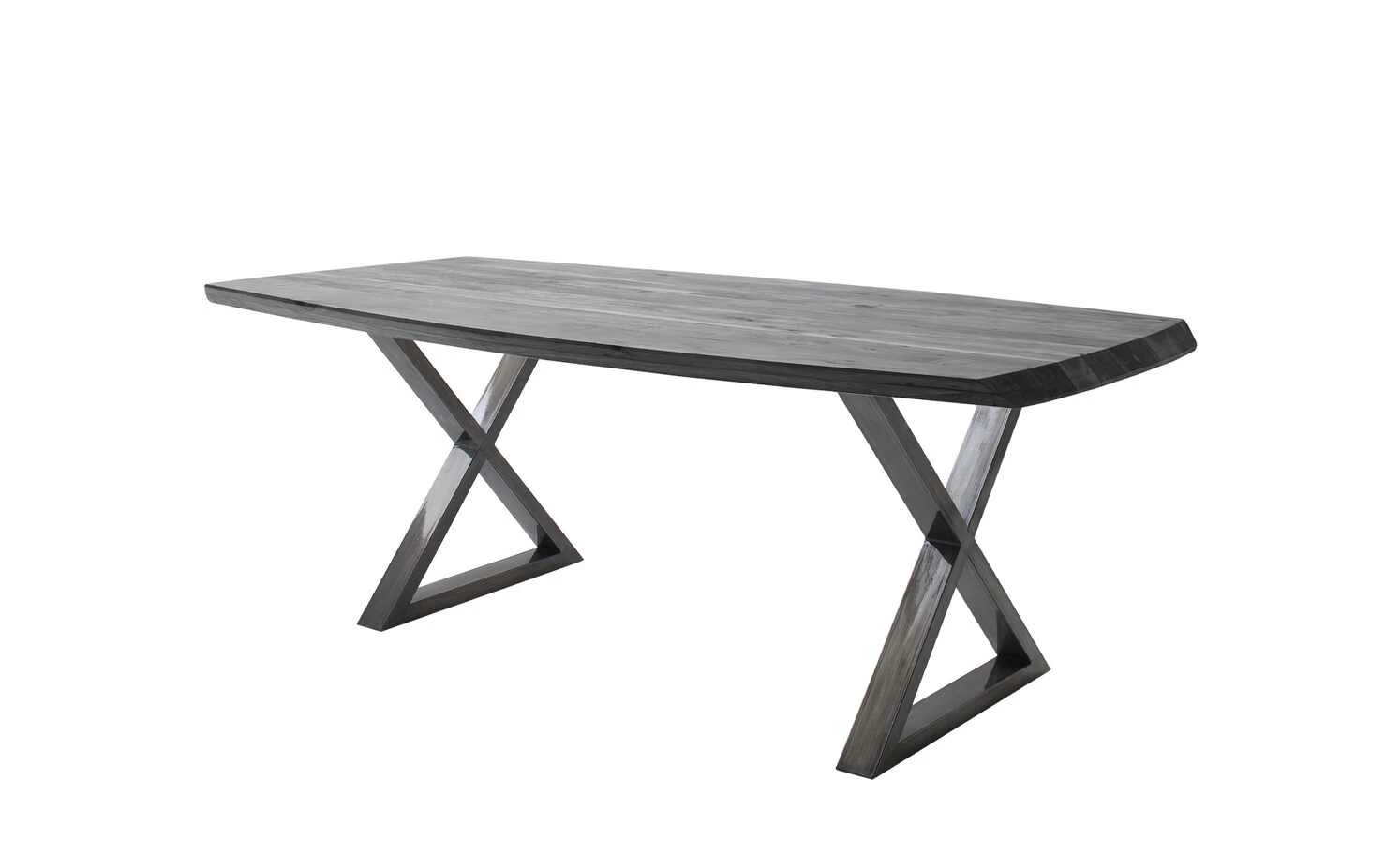 Woodford Kufentisch massiv Calotta Woodford Kufentisch massiv Calotta | 180|cm Grau sandgestrahlt X-Form Antikgrau -Hoeffner Verkäufe 15301536 1 202106212233