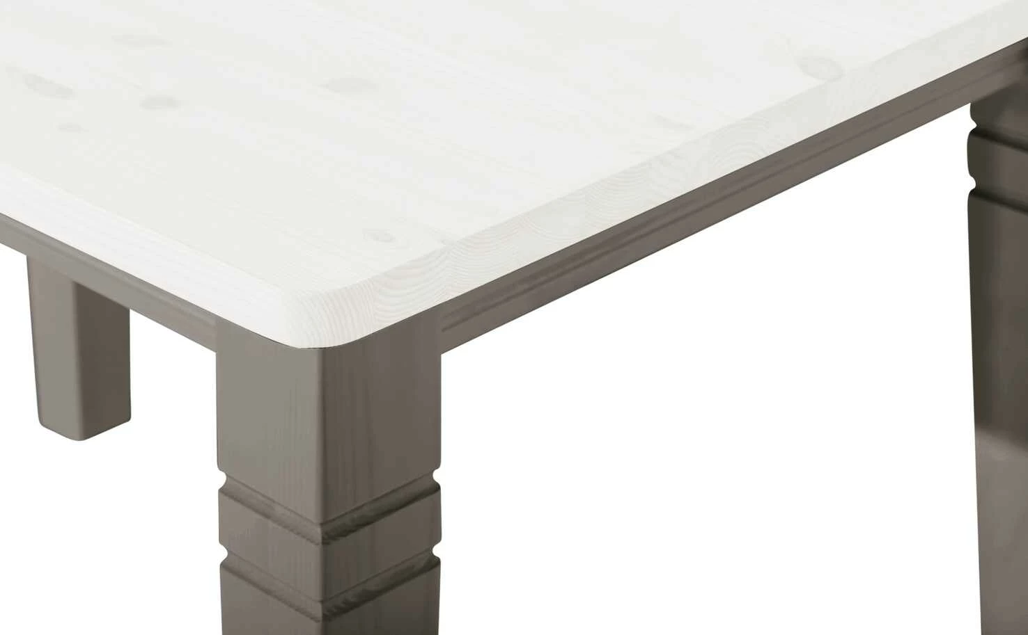 maison bleue Esstisch massiv Florian maison bleue Esstisch massiv Florian | Grau / Weiß ca. 140x90 cm -Hoeffner Verkäufe 15301792 6 202108311235