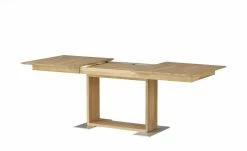 Woodford Säulentisch ausziehbar Mila | Eiche Bianco ca. 130x90 cm -Hoeffner Verkäufe 15302455 3 202106221242